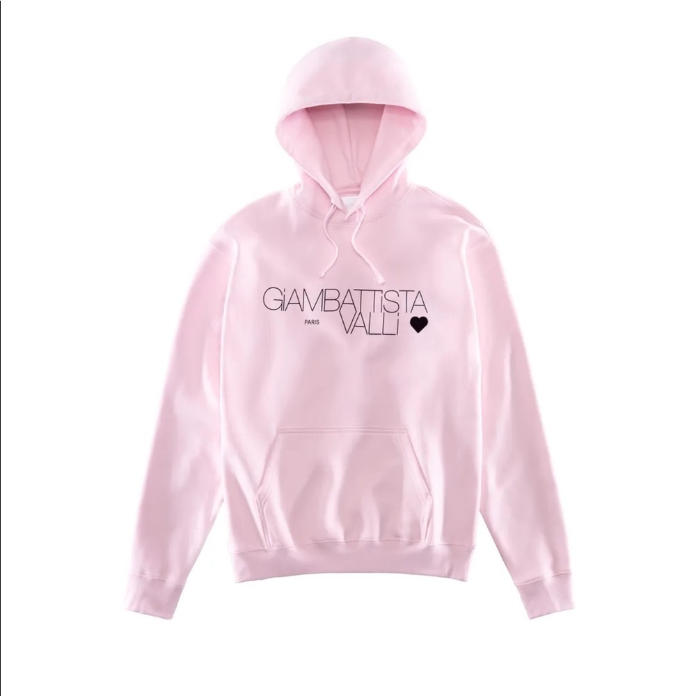 Giambattista Valli for H&M pink hoodie M, it is bubble pink in real,